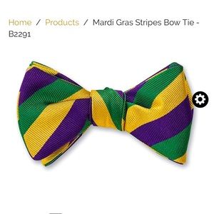Custom Mardi Gras bow tie